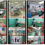 **

A collage depicting Taiwan's public health successes. It includes scenes of rapid response to disease outbreaks (like COVID-19), modern hospitals with advanced equipment, and people practicing good hygiene. The collage emphasizes Taiwan's strong public health infrastructure and awareness.

**